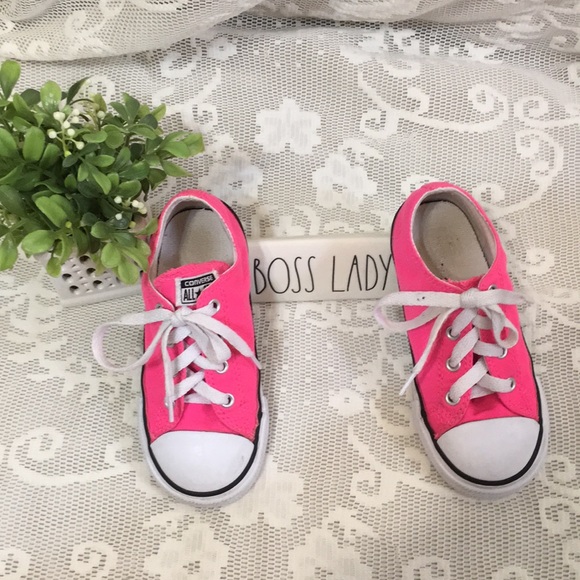 Converse All Stars Other - Kids pink Converse All Star tennis shoes